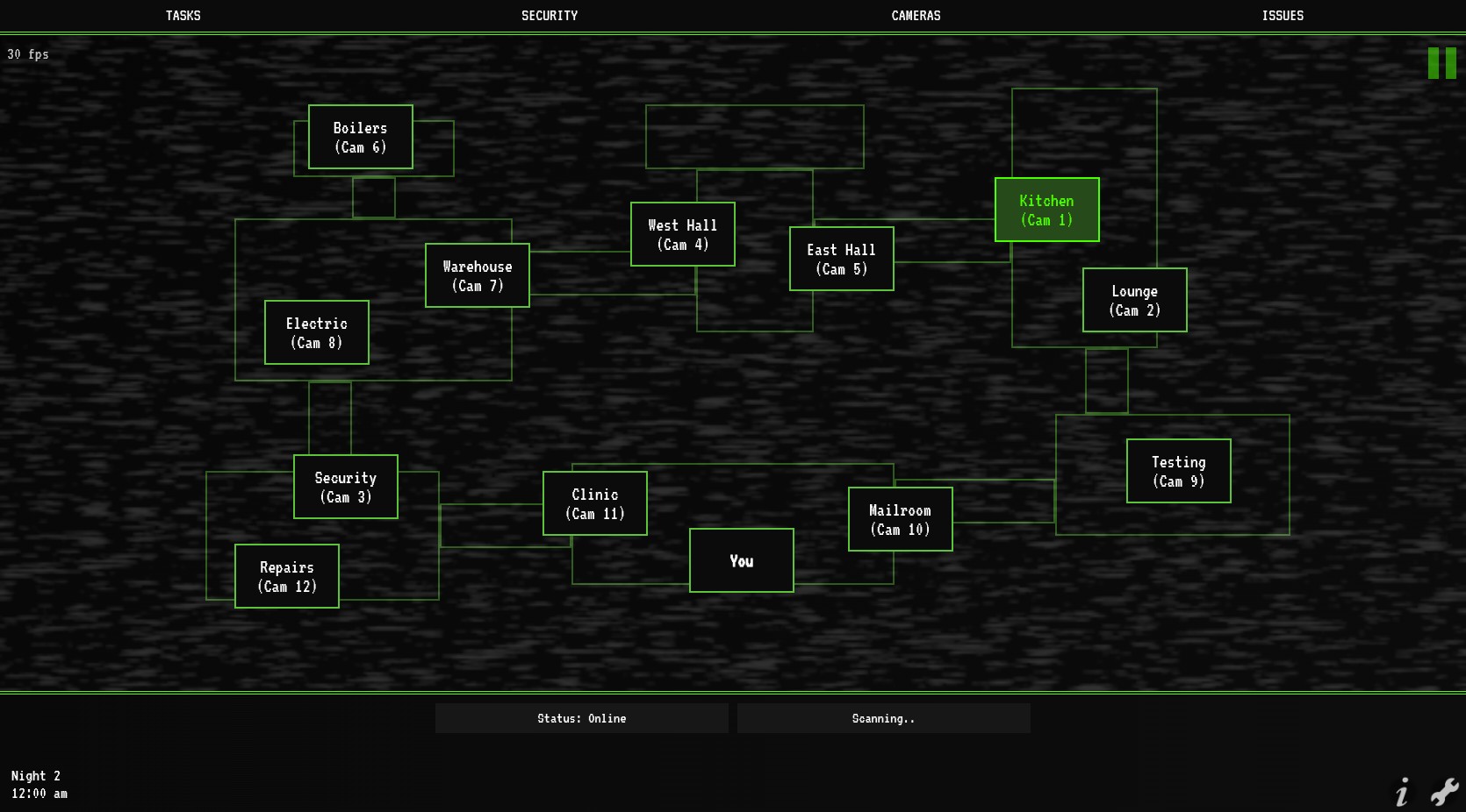 scanning a camera on night 2